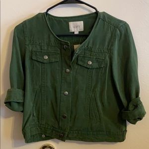 LOFT cropped utility jacket, size XSP, with tags